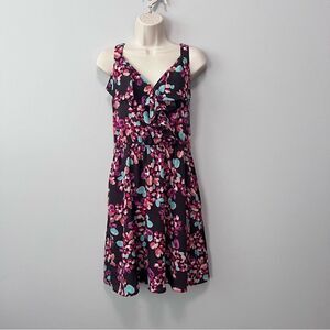 Fynn & Rose Ruffle Trim Floral Dress Size S